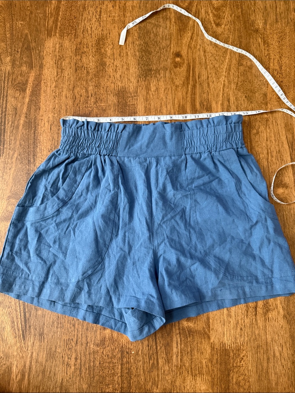 Navy High-Waist Women’s Shorts Size M - Picture 4 of 6